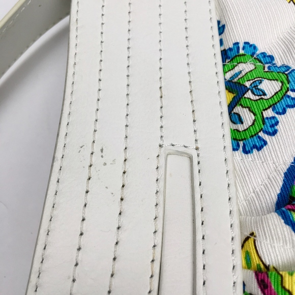 NEW VERA BRADLEY White LEATHER Trim Hobo Bag - Picture 8 of 9